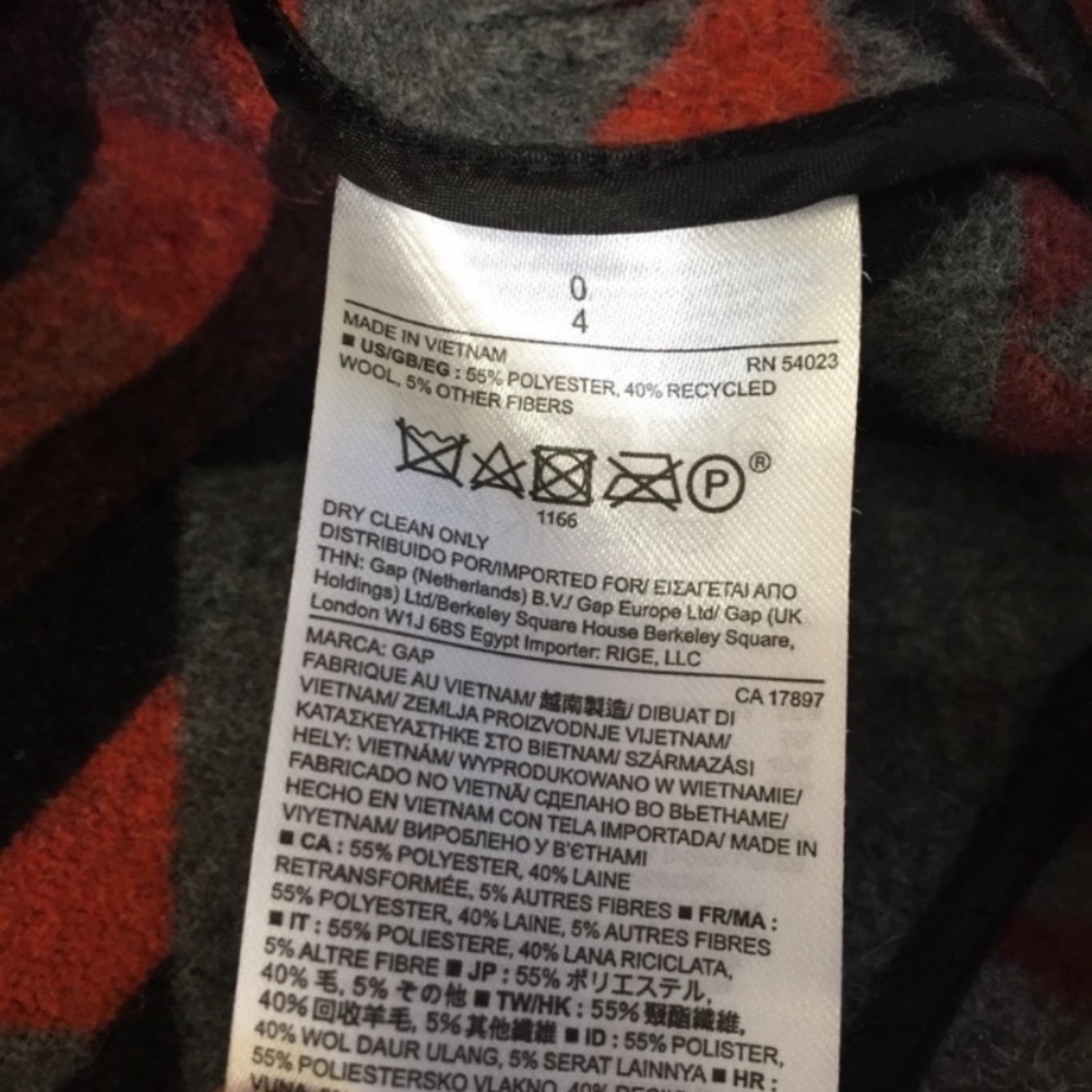 Gap Aztec Tribal Print Blanket A-Line Wool Mini Skirt. - Picture 5 of 8